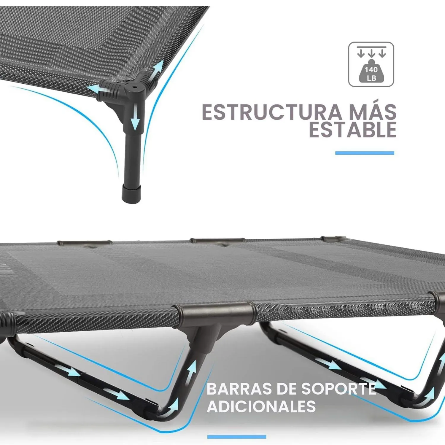 Cama Elevada para Mascotas Impermeable