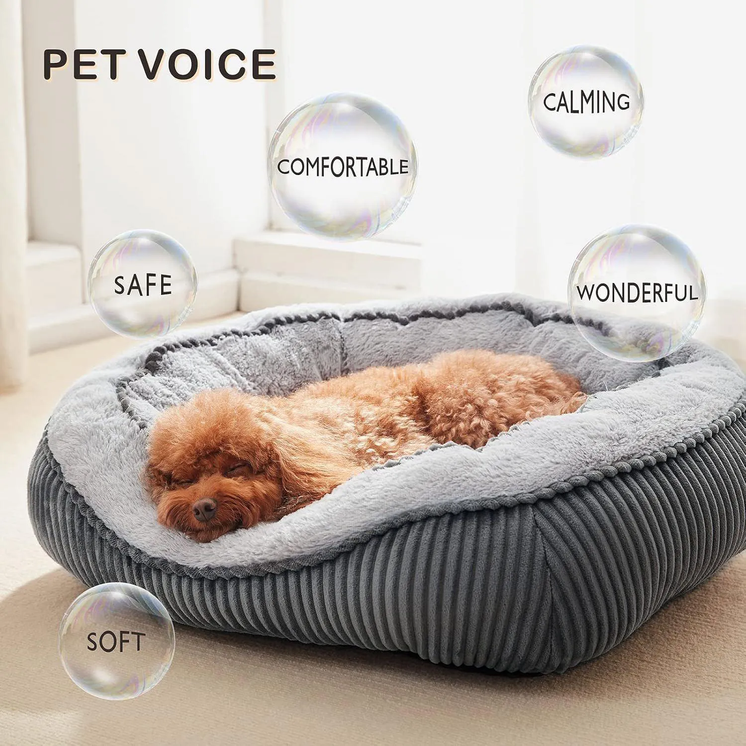 Cama para Mascotas Ortopédica con Diseño Lavable 3