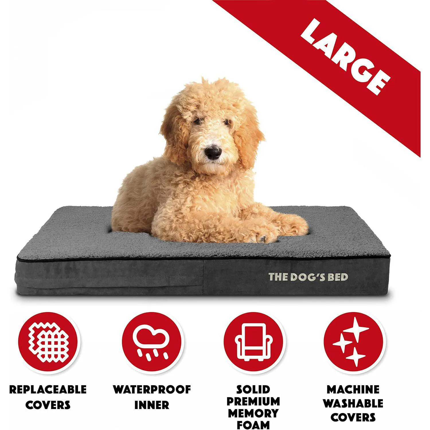 Cama Ortopédica de Espuma Viscoelástica para Mascotas 6