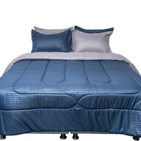 Duvet Bicolor 260x240 Cm King Azul-Gris
