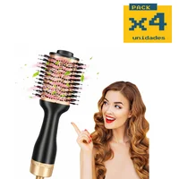 Cepillo Secador Pro Pp-6360 Alisado Set X 4 Unidades