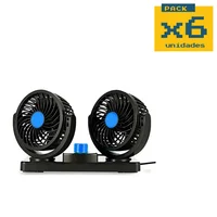 Ventilador Portátil Refrigerante para Carro Ahorrador Doble Set X 6 Unidades