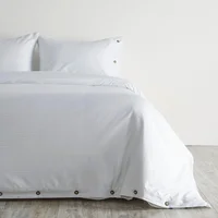 Cover Duvet - Funda Plumón Hotel Experience 300 Hilos 100% Algodón Sateen Stripe Blanco Extradoble