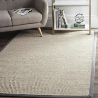 Alfombra Safavieh de Fibra Natural Color Gris Oscuro de 122x183 cm