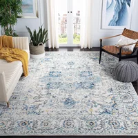 Alfombra Safavieh Estilo Medallón Color Marfil de 243x304 cm