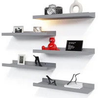 Juego de 5 Estantes Flotantes para Pared