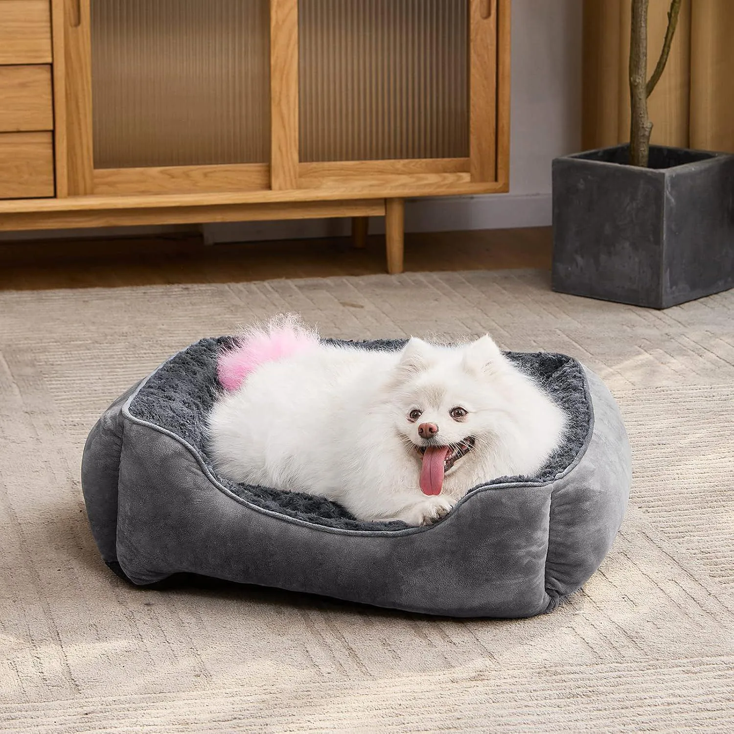 Cama Rectangular para Perros Lavable a Máquina 6