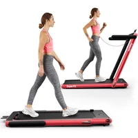 Caminadora Goplus 2 en 1 Plegable con Control Remoto y Pantalla LED
