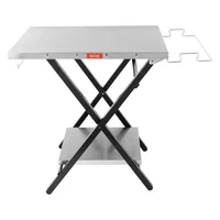 Mesa Plegable Grande con Soporte para Parrilla