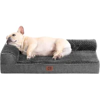 Eheyciga Cama Ortopédica de Espuma Viscoelástica para Perro Tamaño Mediano