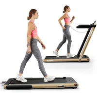 Caminadora Goplus 2 en 1 Plegable Para Ejercicio En Casa Champán