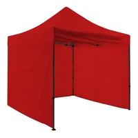 Carpa Toldo 3X3 Paredes Plegable Impermeable Eventos Jardín Rojo