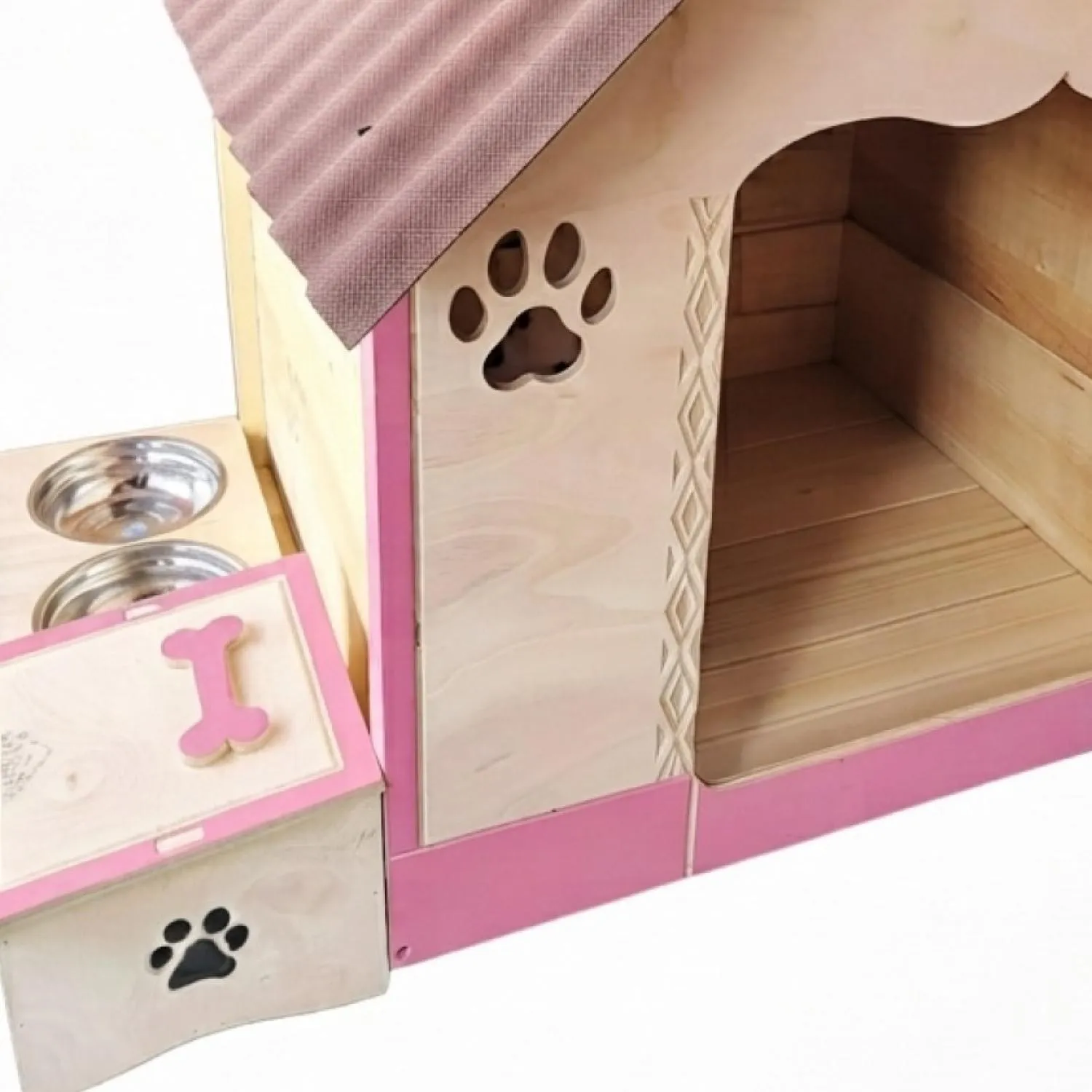 Casa En Madera Pino Extragrande Con Platero Perro 4