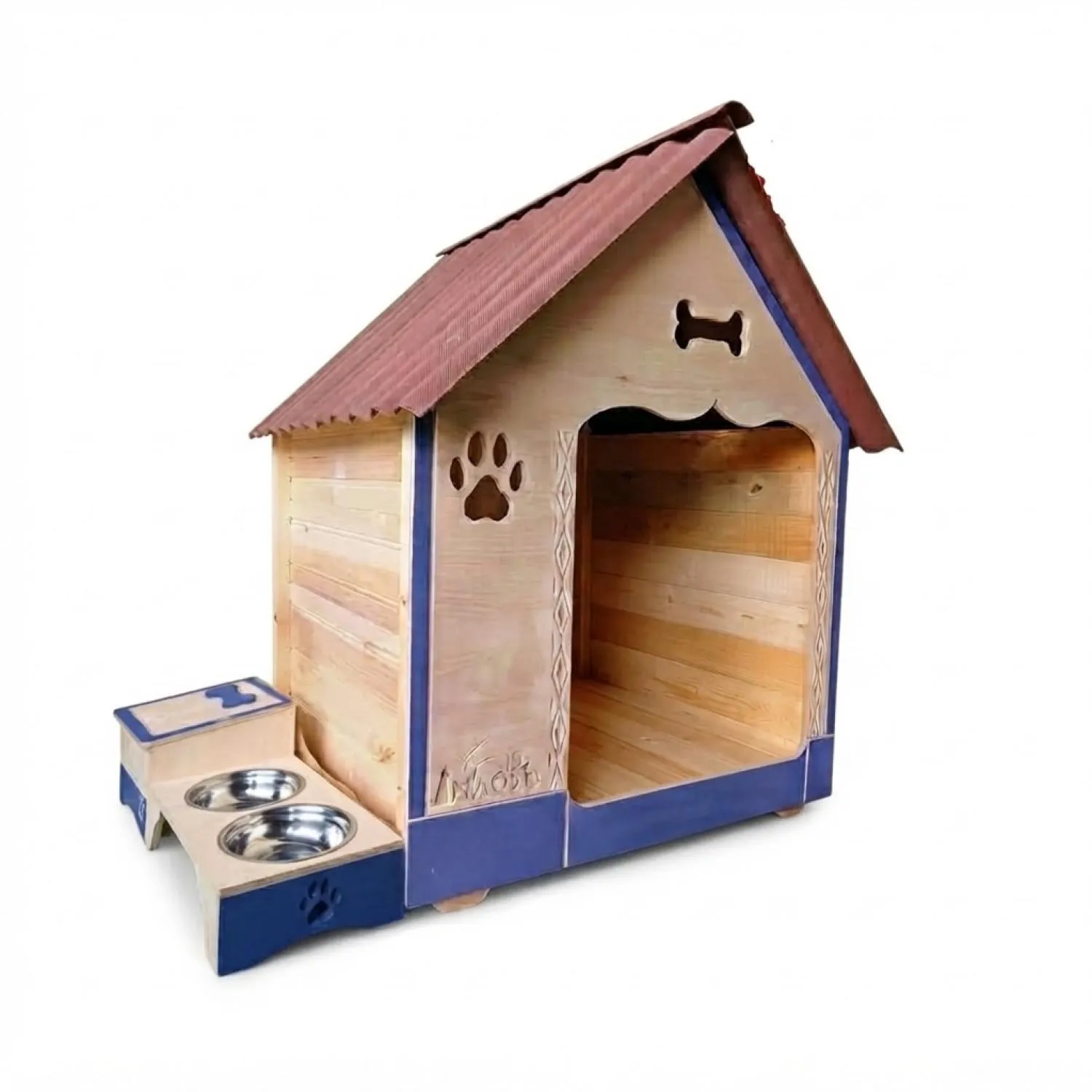 Casa En Madera Pino Extragrande Con Platero Perro
