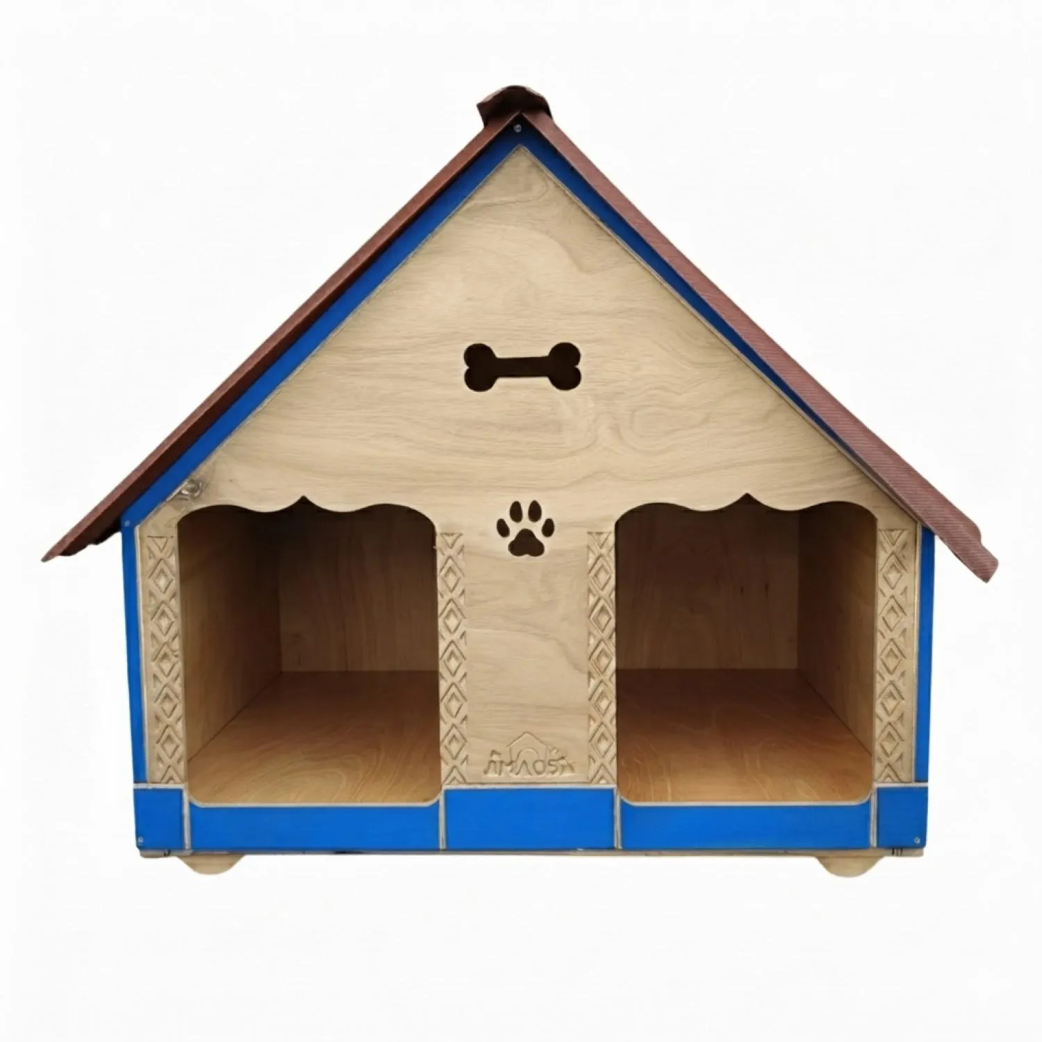 Casa En Madera Pino Doble Grande Perro