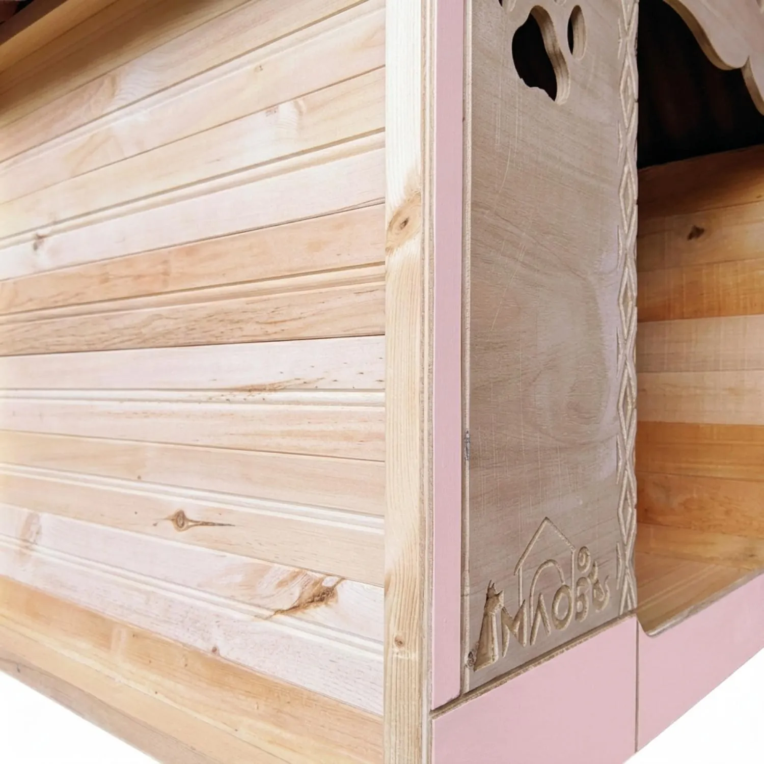 Casa para Perro en Madera Pino Extragrande 4