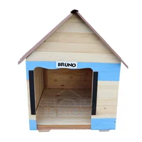 Casa para Perro Extragrande En Madera Pino Azul 80x110 cm