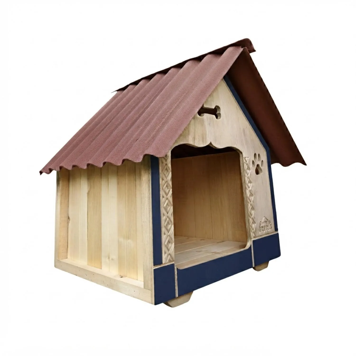 Casa En Madera Pino Pequeña Perro