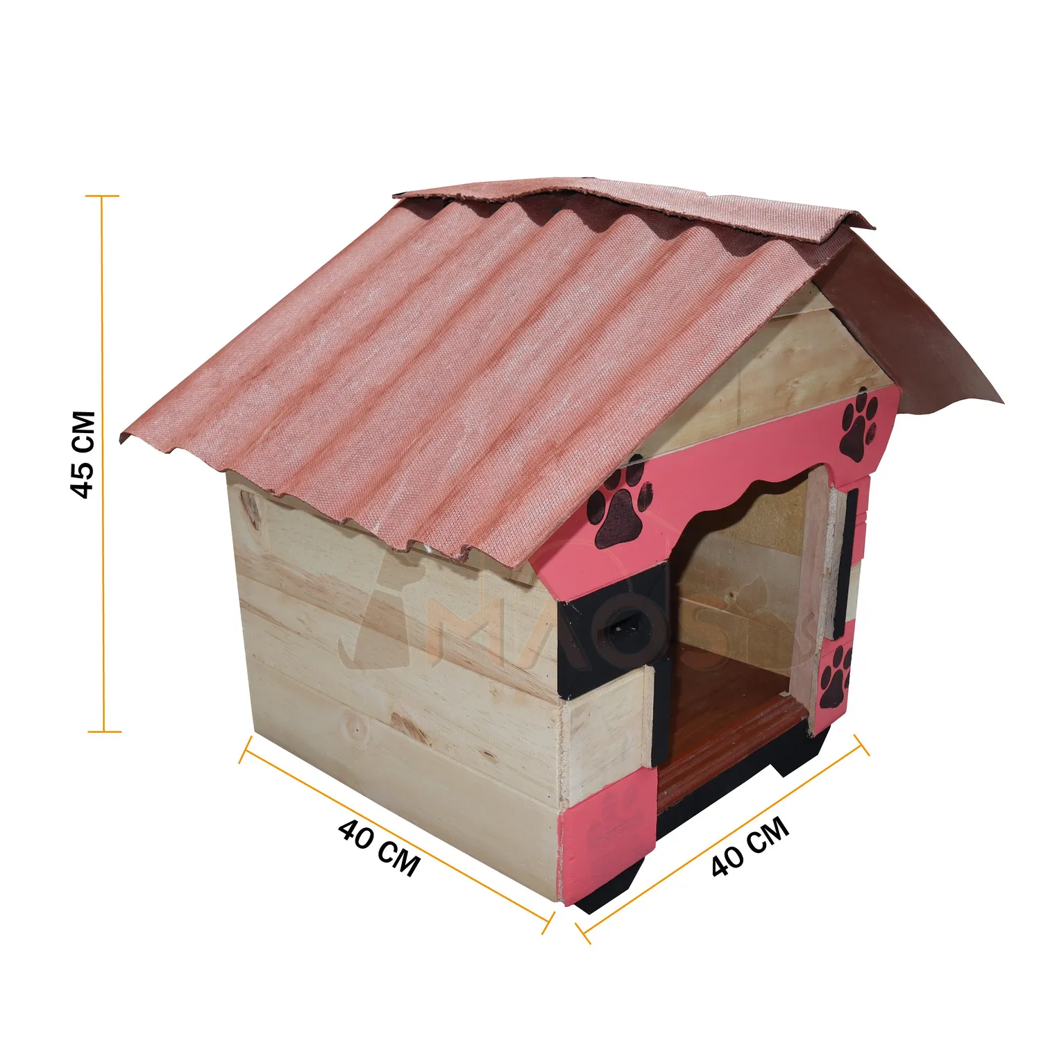Casa En Madera Pino Pequeña Perro
