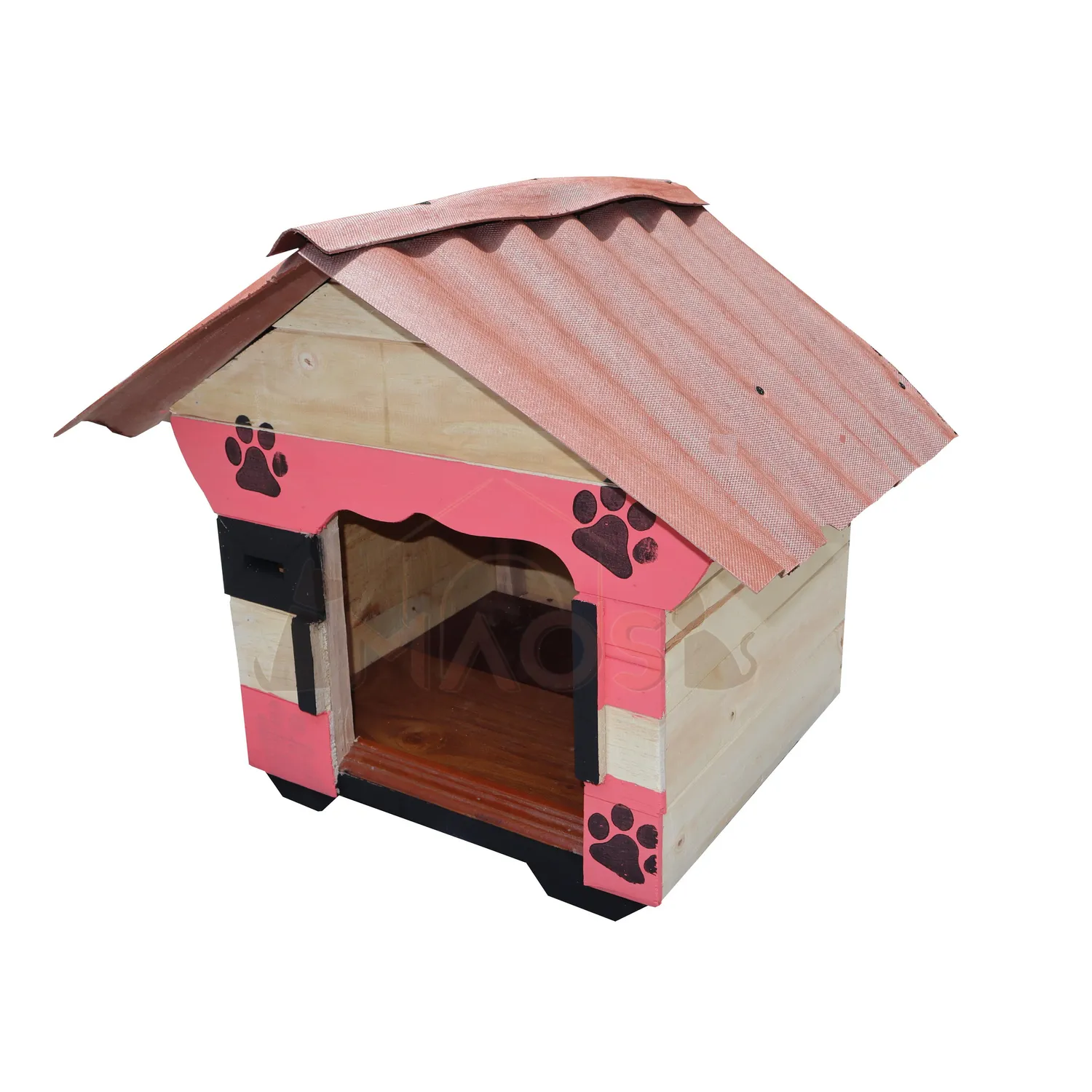 Casa En Madera Pino Pequeña Perro 3