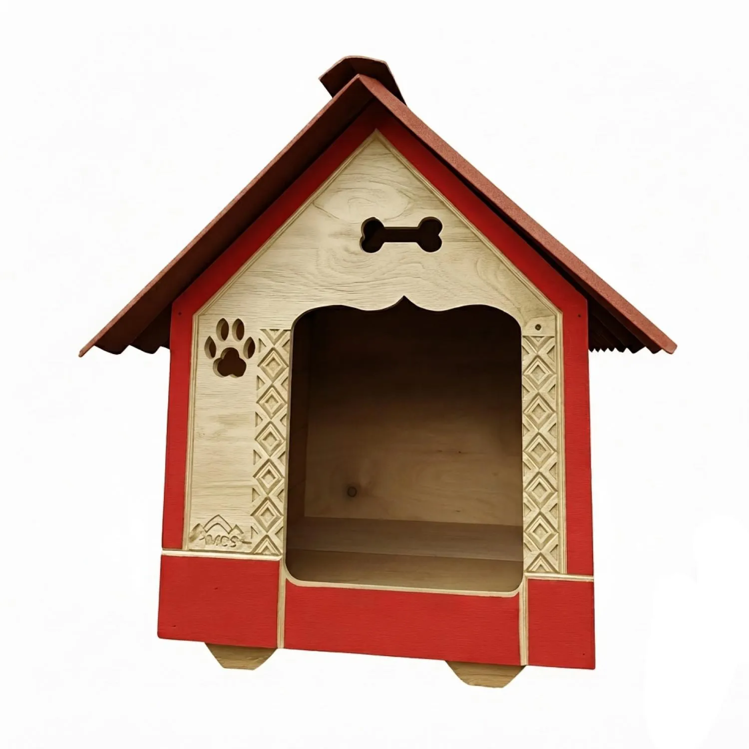 Casa En Madera Pino Mediana Perro