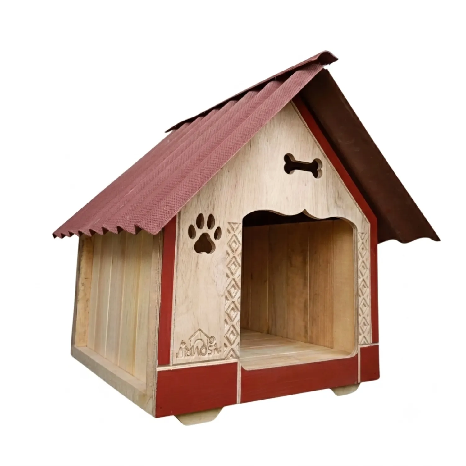 Casa En Madera Pino Pequeña Perro