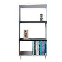 Biblioteca Bifet Mostrador Recibidor Librero Blanco Wengue