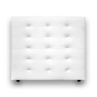 Cabecero Sencillo 90X120 Horse de Piso Blanco Ecocuero