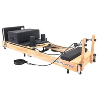 Evolution Fitness Cama De Pilates Profesional Evo Reformer Pro Plegable Bk