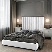 Base Cama + Cabecero King Natura Blanco 200x200x150