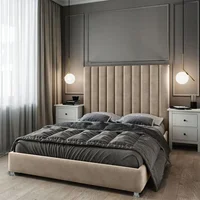 Base Cama + Cabecero King Natura Taupe 200X200X150
