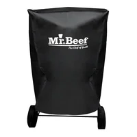 Protector Asador a Carbon Ahumador Barril Negro Mini 41 x 32.5 x 32.5 cm Mr Beef