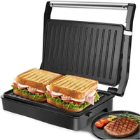 Prensa Panini Aigostar 1000W con Placas Antiadherentes