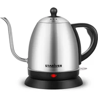 Tetera Eléctrica de Cuello de Cisne Stariver 1L Acero Inoxidable
