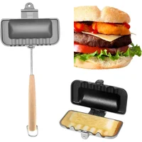 Sandwich Maker 4 en 1. Sartén Portátil Antiadherente