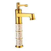 Grifería De Lavamanos Monocontrol Alto Egipto - Oro Consumo 5 l/ciclo