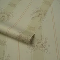 Papel De Colgadura Verde Rayas 53Cm X 10Mt 551301