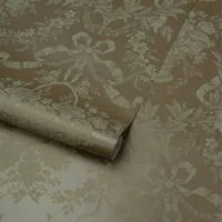 Papel De Colgadura Dorado Damasco 53Cm X 10Mt 280109