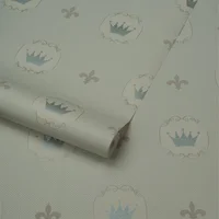 Papel De Colgadura Azul Infantil 53Cm X 10Mt 551703