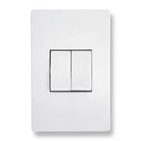 Interruptor Doble Conmutable Solaio Blanco