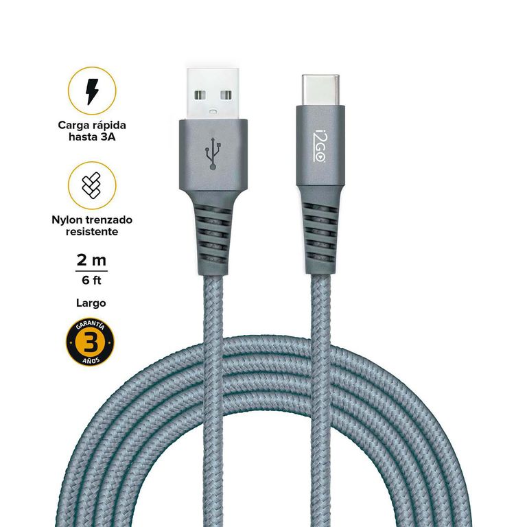 Cable Samsung S23 Ultra USB Tipo C De Carga Rápida, [3 Unidades, 10 Pies] Largo USB C A USB A, Cable De Teléfono Android, Cable De Carga C De Carga Rápida
