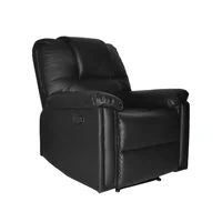 Sofá Relax King Reclinable Negro Bonno