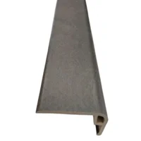Perfil Frontal Escalera Pvc 4x213cm Oakton Grey Fixser