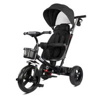 Triciclo Paseador Para Niños Sun 360 Negro