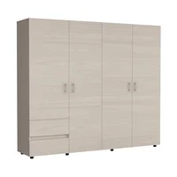 Closet Dassel 200x230x53 Rta Niebla Blanco