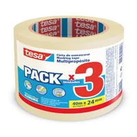 Pack X 3 Unds Cinta de Enmascarar Multipropósito