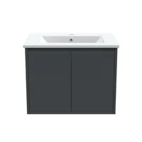 Mueble De Baño Elevado Con Lavamanos Amelie Dark Grey 60 Cm Stretto
