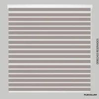 Persiana Enrollable Sheer Elegance Flora Grey 260-275 A 150-165 Cm
