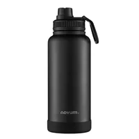 Termo Deportivo 32 Oz 950 ml Negro con Base Silicona