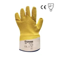 Guante Superior Industrial C/capa Latex Amarillo 10.5" (par) Set x 2